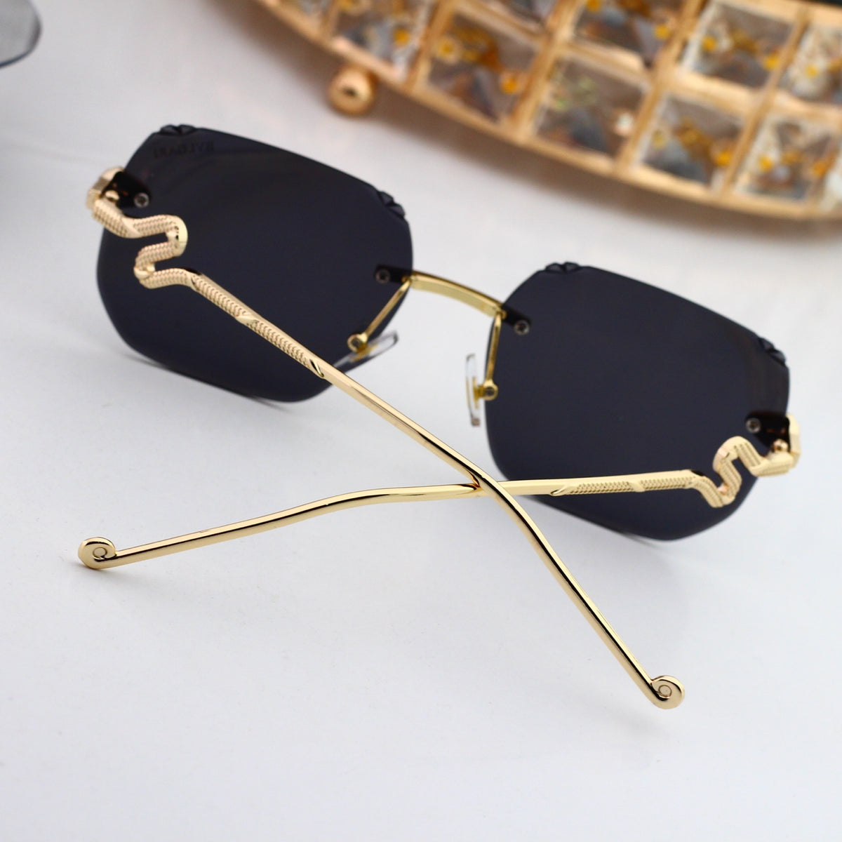 9 colors new popular rimless sunglasses B0729