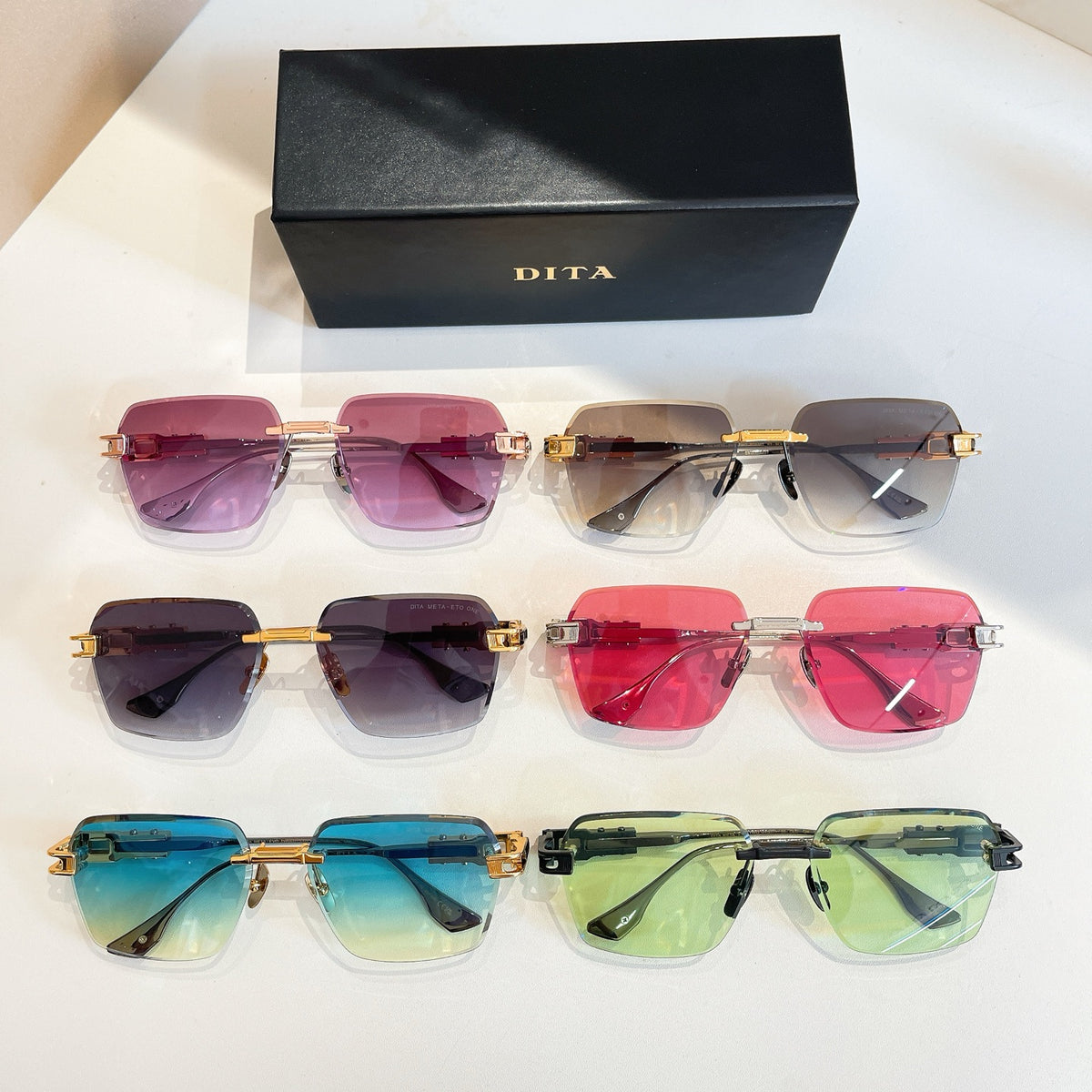 6 colors New hot HD lenses Frameless Sunglasses DLS311