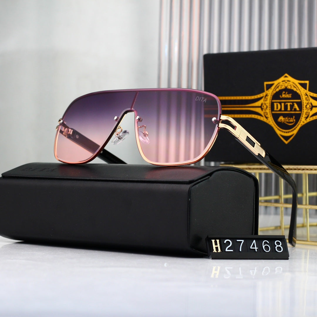 6 colors New hot HD lenses No borders design sunglasses 27468