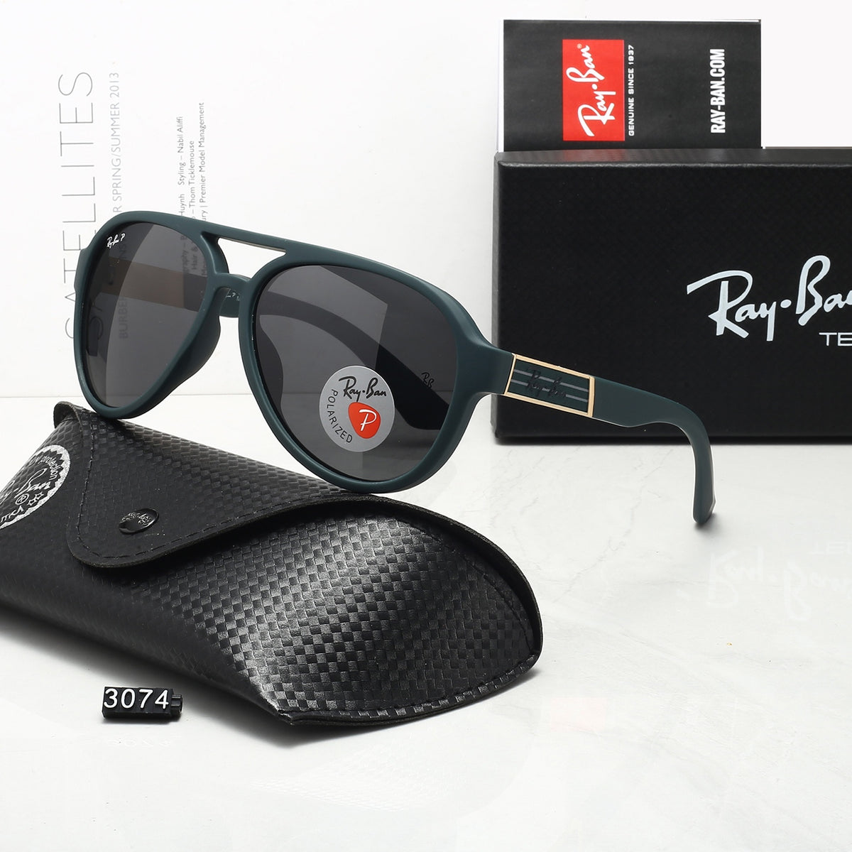 5 colors new hot full flarm sunglasses 3074
