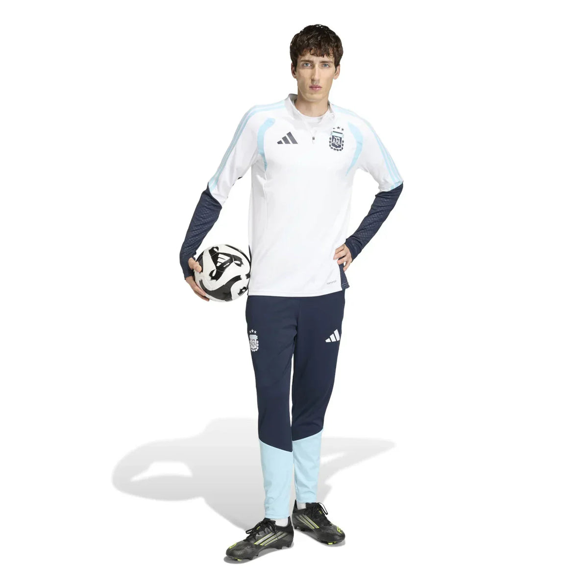 Argentina World Cup 2026 Half-Zip Training Suit Set White