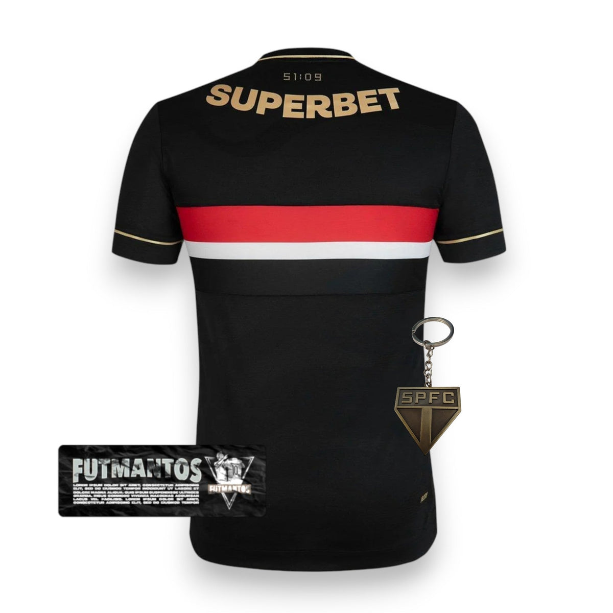 Camisa São Paulo III Preta 25/26 Jogador
