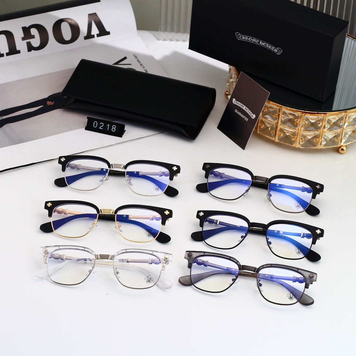 Fashion Hot 6 Color Plain Glasses 2018