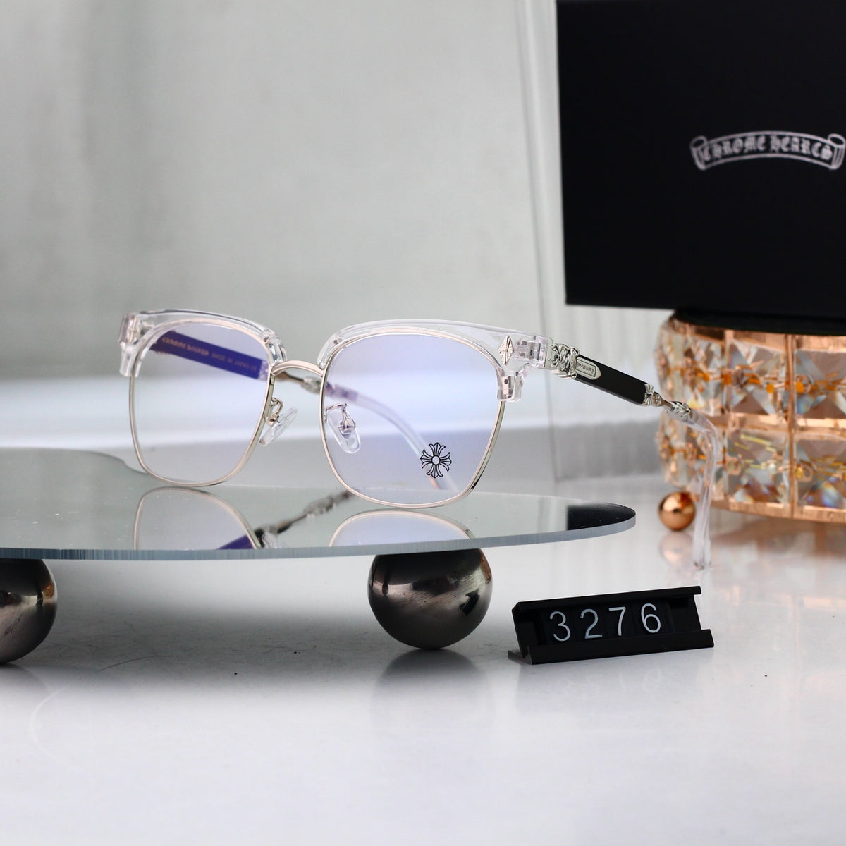 Fashion 4 Color Plain Glasses 3276
