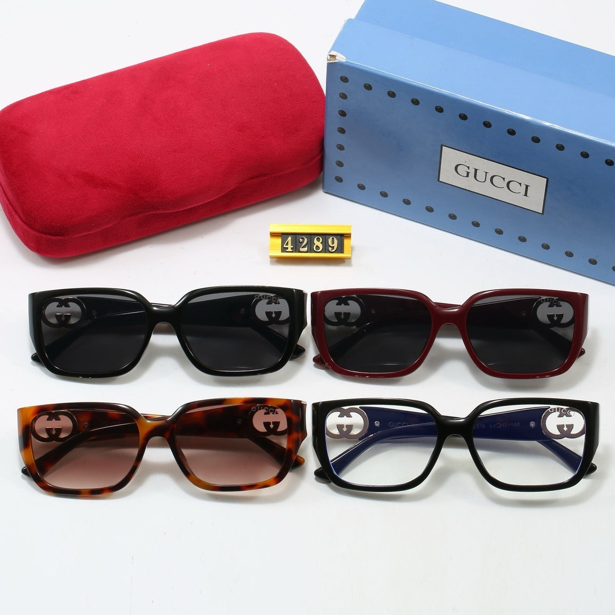 4 colors new hot full flarm sunglasses 4389