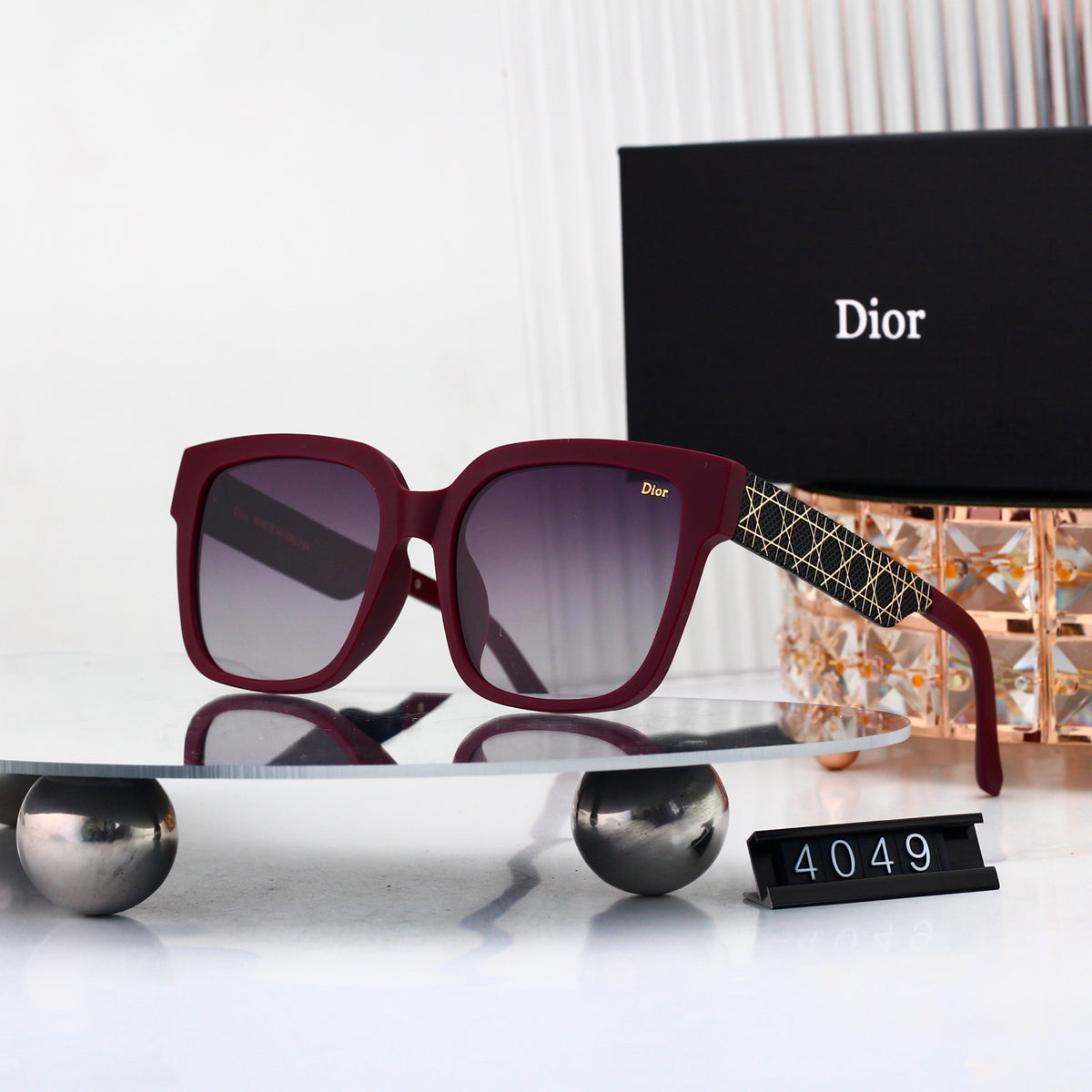 4 colors New hot HD lenses Full frame design sunglasses 4049