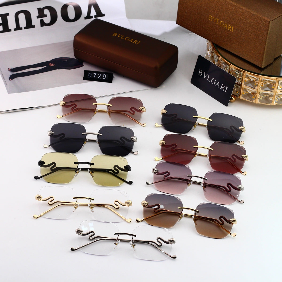 9 colors new popular rimless sunglasses B0729