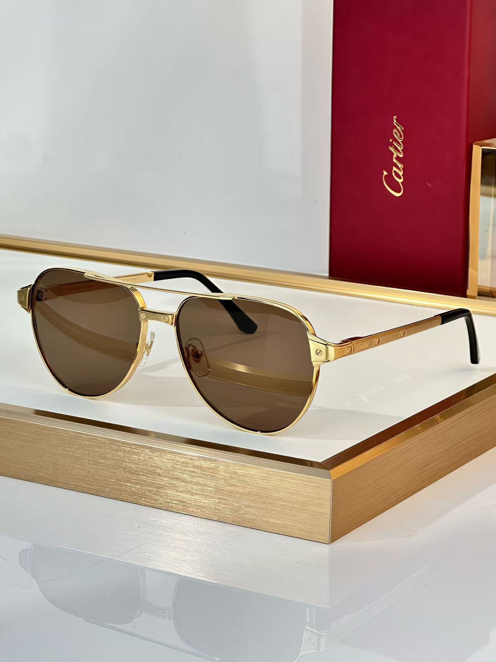 6 color fashion frameless leopard frame polarized sunglasses