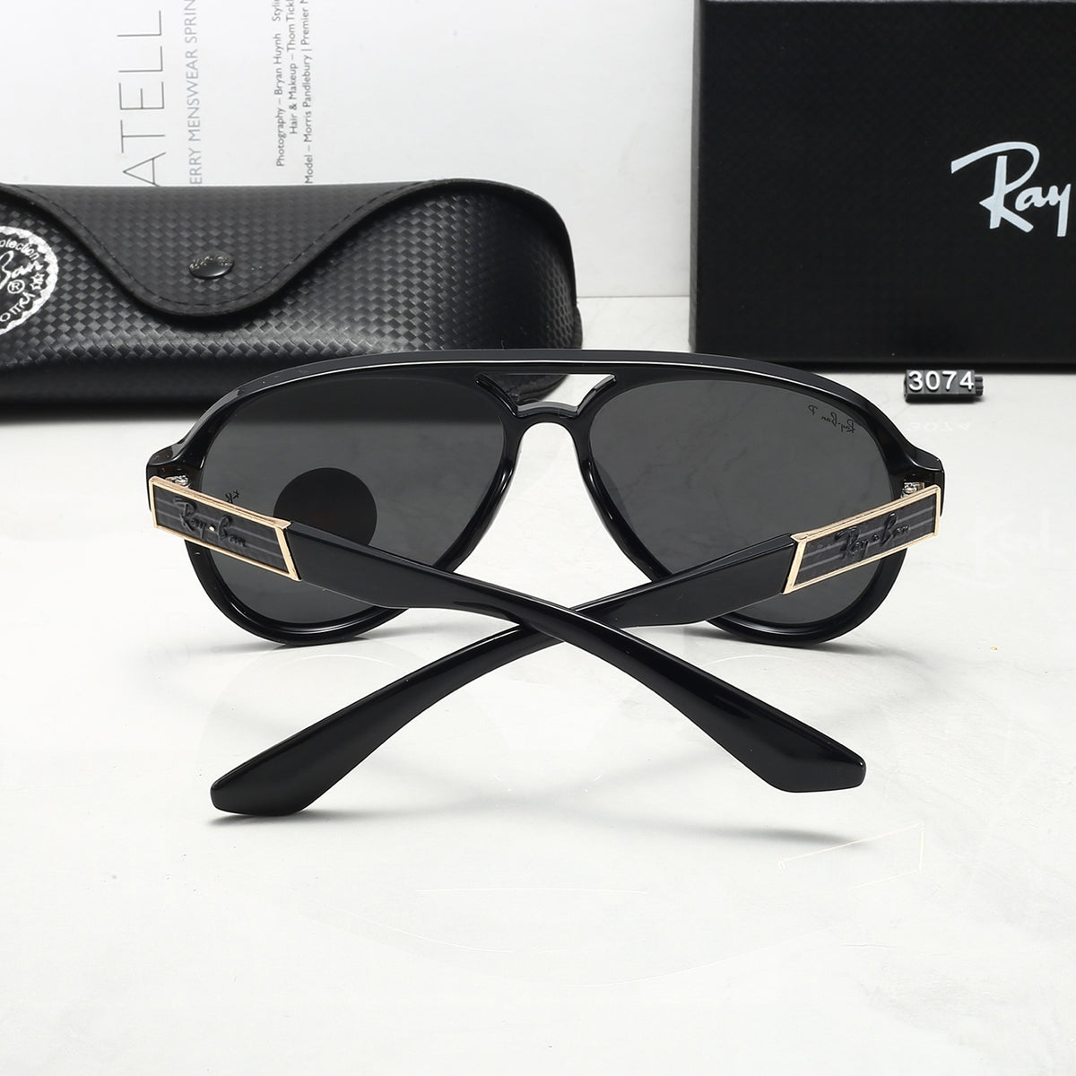 5 colors new hot full flarm sunglasses 3074